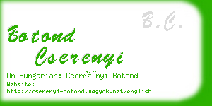 botond cserenyi business card